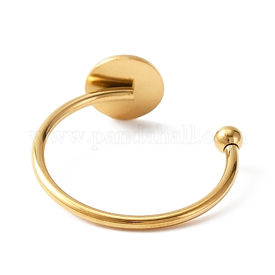 10 шт. фурнитура для открытых манжет из нержавеющей стали 304 DIY-WH0410-55G-1