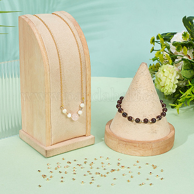 Зажимные бусины из латуни KK-AR0003-79-1