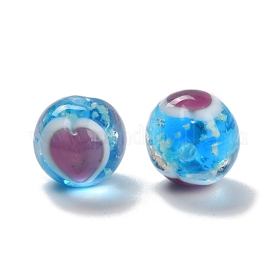 Бусины лэмпворк  LAMP-B030-01G-1