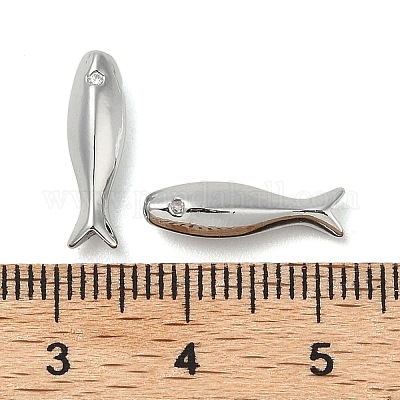 Латунные микро проложить кубического циркония бусы KK-U045-15P-1