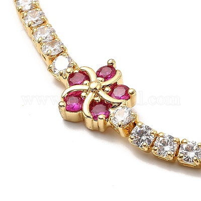 Ожерелье-цепочка из кубического циркония для девушки NJEW-A005-05G-1