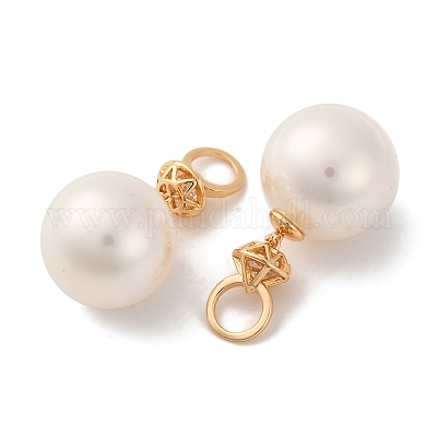 Покрытие стойки латунь микропаве прозрачные подвески из кубического циркония KK-B103-02B-G-1