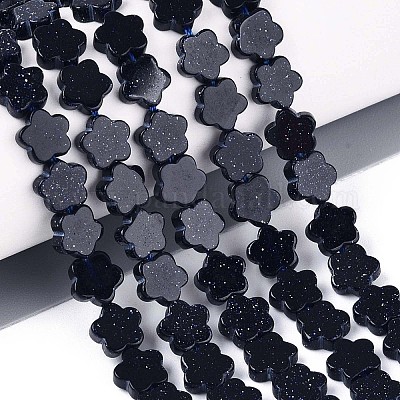 Синтетический синий авантюрин бисер нитей G-N257-24A-01-1