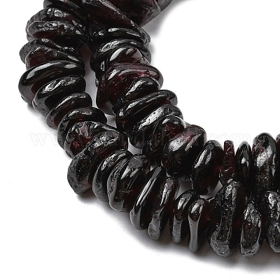 Гранат природный бисер нитей G-A285-A04-01-1