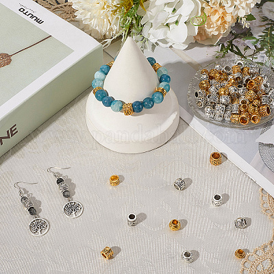 100 шт. 10 стиля сплава европейских бусин FIND-SP0003-94-1