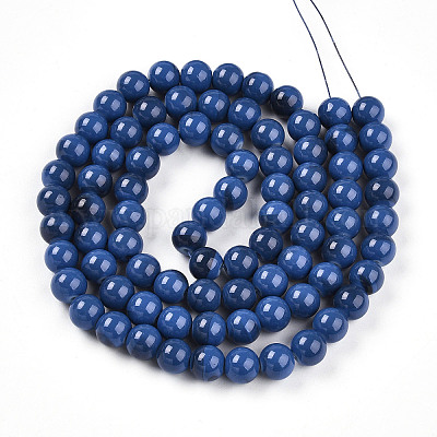 Выпечка окрашенные стеклянные бусины пряди DGLA-N013-10mm-10-1