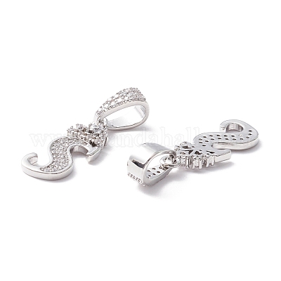 Кулоны из экологически чистой латуни с микропаве и кубическим цирконием KK-K265-01P-S-1