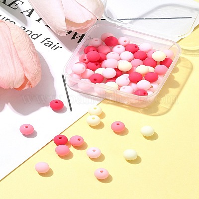 70шт прорезиненные акриловые бусины MACR-FS0001-71B-1