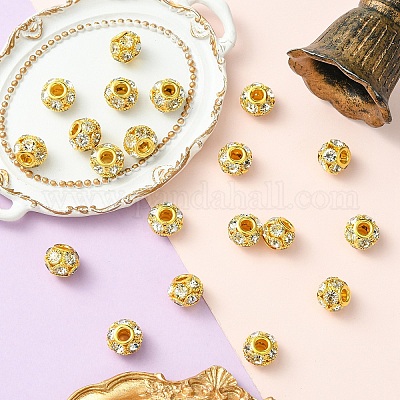 10 шт. Латунные бусины&nbsp;RB-YW0001-19G-1