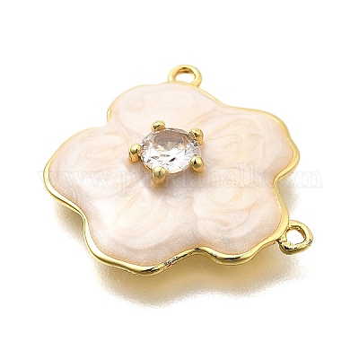 Латунные микропаве прозрачные подвески с фианитом KK-S508-52G-02-1