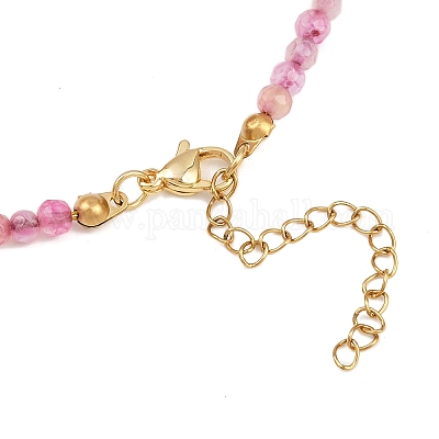 Женские подвески в виде морских звезд из синтетической бирюзы и окрашенного натурального агата с круглыми бусинами NJEW-JN05458-01-1