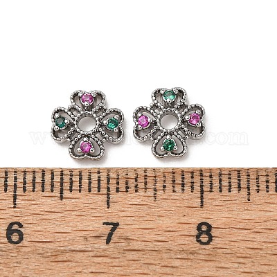 Латунные циркониевые бусинки ZIRC-L105-03A-P-1