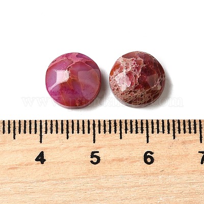 Окрашенный натуральный регалит / имперская яшма / морские отложения яшма кабошоны G-L617-C02-10mm-1