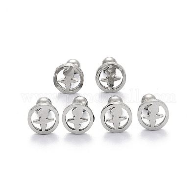 Серьги-штанги для хрящей из нержавеющей стали 201 EJEW-R147-33-1