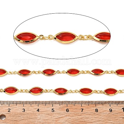 Латунные стеклянные цепи с конским глазом CHC-R001-03G-01-1