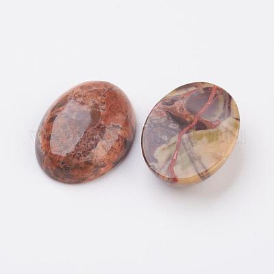 Кабошоны из натурального многоцветного агата G-G741-22x30mm-08-1