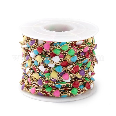 Цепи из нержавеющей стали 304 с эмалированными звеньями CHS-P016-25G-1