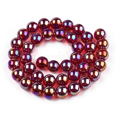 Гальванизируйте прозрачное стекло бисер нитей GLAA-T032-T4mm-AB20-1