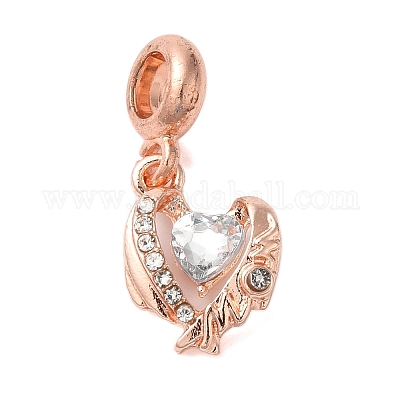 Подвеска из сплава с кристаллами и стразами в европейском стиле PALLOY-S189-36RG-1