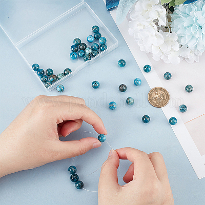 1 нить натуральных апатитовых бусин G-OC0004-68-1