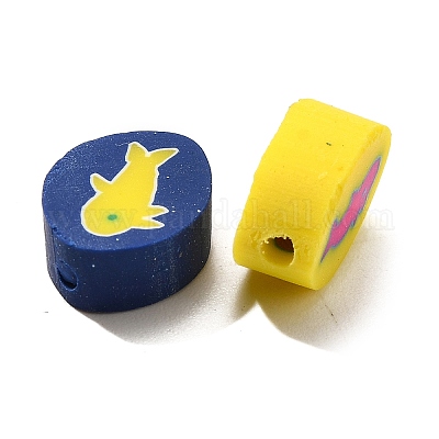 Бусины из полимерной глины  CLAY-R006-08-1