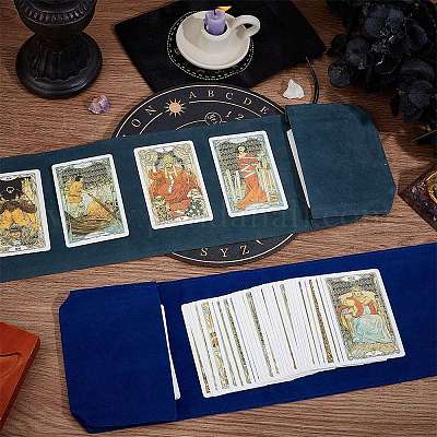 4 шт. 2-х цветные двухсторонние бархатные мешочки для хранения карт Таро ABAG-CN0001-05-1