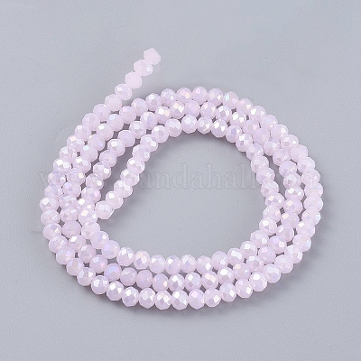 Стеклянные бусины с гальваническим покрытием  EGLA-A034-P1mm-B12-1