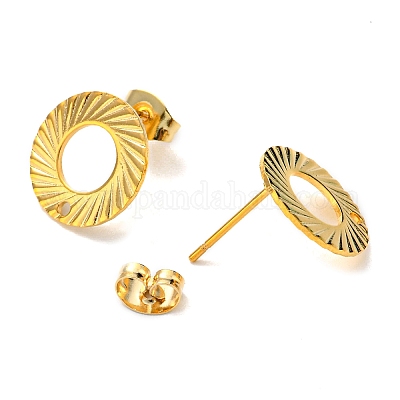 201 серьги-гвоздики из нержавеющей стали STAS-B045-13G-B-1