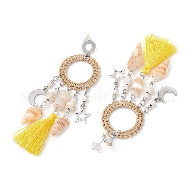 Оболочки серьги стержня EJEW-TA00615-02-1