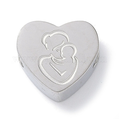 Европейские бусины из нержавеющей стали 304 STAS-K286-04C-P-1