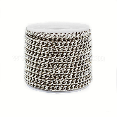 Устойчивые к потускнению кубинские звенья из нержавеющей стали 201 CHS-L020-008P-1