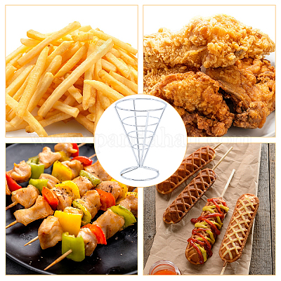 Железная корзина для демонстрации жареных блюд DIY-WH0888-484P-1