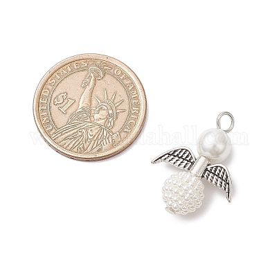 50 шт. подвески из искусственного акрилового жемчуга и стеклянного жемчуга PALLOY-JF04038-07-1