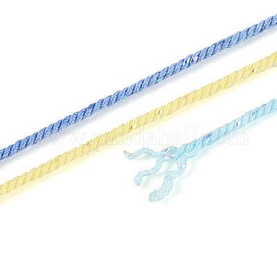 27 м сегментно окрашенные круглые полиэфирные витые шнуры&nbsp;OCOR-N009-02A-25-1