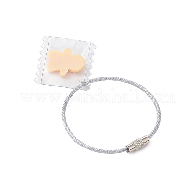 3 шт. брелок из нержавеющей стали и смолы KEYC-JKC01145-1