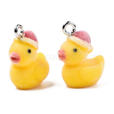 Кулоны из флокированной смолы RESI-N032-01P-1