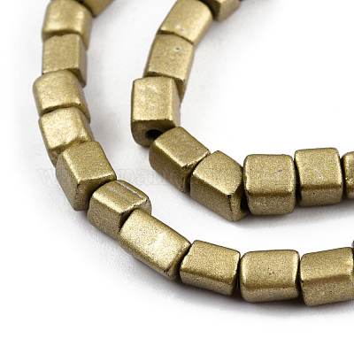 Непрозрачные спрей окрашены стеклянной бусины пряди GLAA-N047-08-A05-1