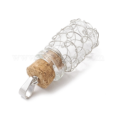 Подвески из стеклянных бутылок PALLOY-JF03913-01-1