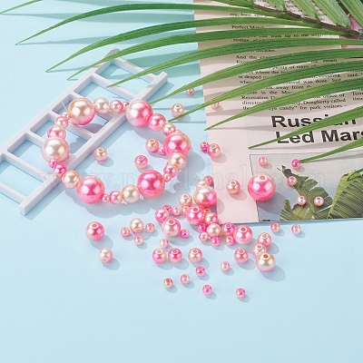 497шт 5 стиля радуги абс пластик имитация жемчуга OACR-YW0001-07D-1