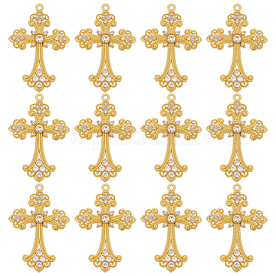 12 шт. большие готические подвески из сплава ALRI-ME0001-01-1