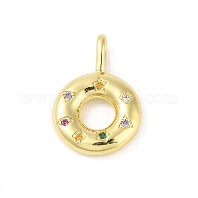 Латунные микро проложить кубического циркония подвески KK-E111-12G-1