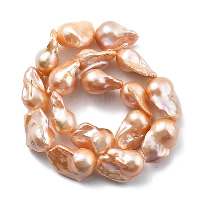 Натуральные нити нуклеированных грушевидных бусин PEAR-B004-15M-06B-1