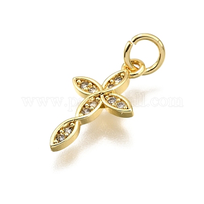 Латунные микро проложить кубического циркония подвески KK-Z100-41G-03-1