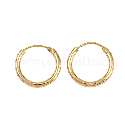 Латунные серьги обруча EJEW-F378-02G-1