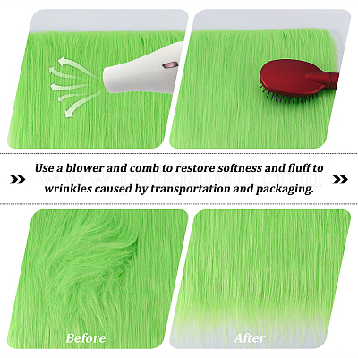 Ткань из квадратов из искусственного меха BJEW-WH0515-11E-1