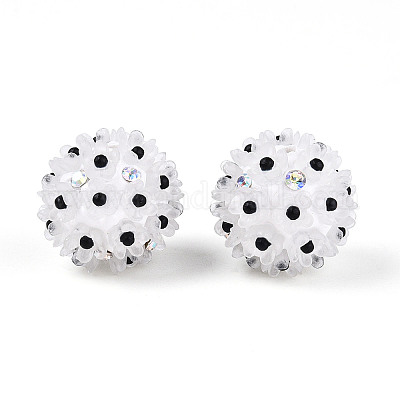 Стразы из полимерной глины ручной работы с цветком ромашки из смолы CLAY-T022-02B-1