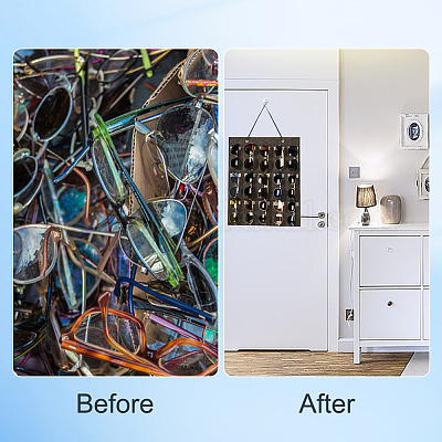 Фетровая подвесная сумка для хранения солнцезащитных очков AJEW-WH20006-67B-1