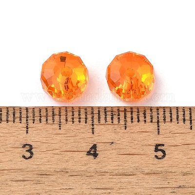 Гальванизируйте прозрачные стеклянные бусины EGLA-P061-06A-AB01-1