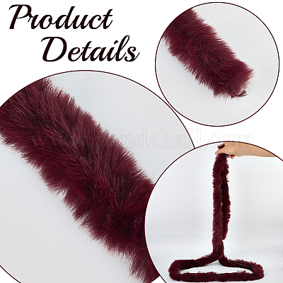 Рулон ткани из искусственного меха и синели для украшения рождественской елки или изготовления бантов для венков FIND-WH20003-95B-1