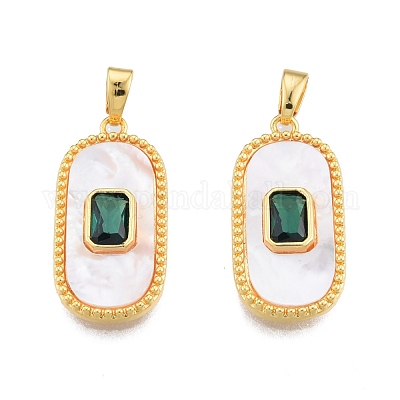 Подвески из синтетических белых ракушек KK-A165-16G-1